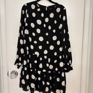 Who What Wear Polka Dot Dress Size Small
